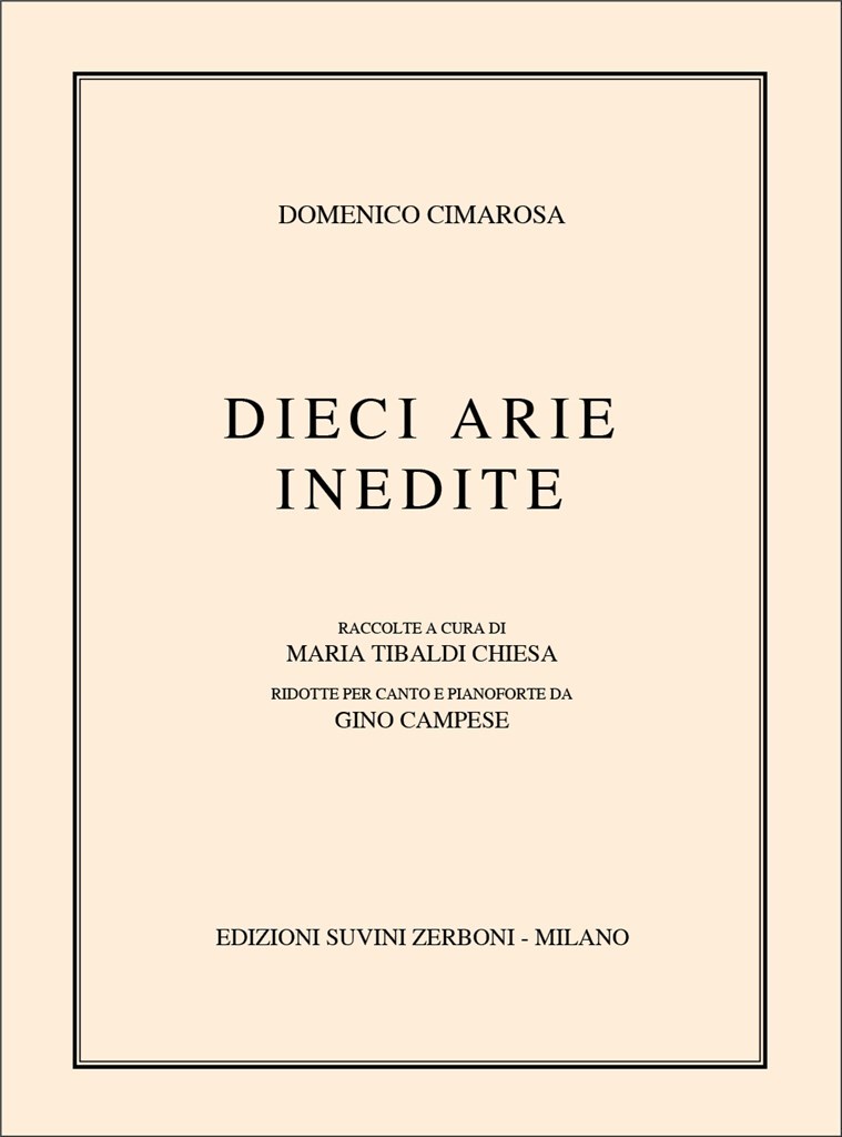 Dieci Arie Inedite